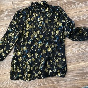 Scotch and Soda sheer cosmic high neck top